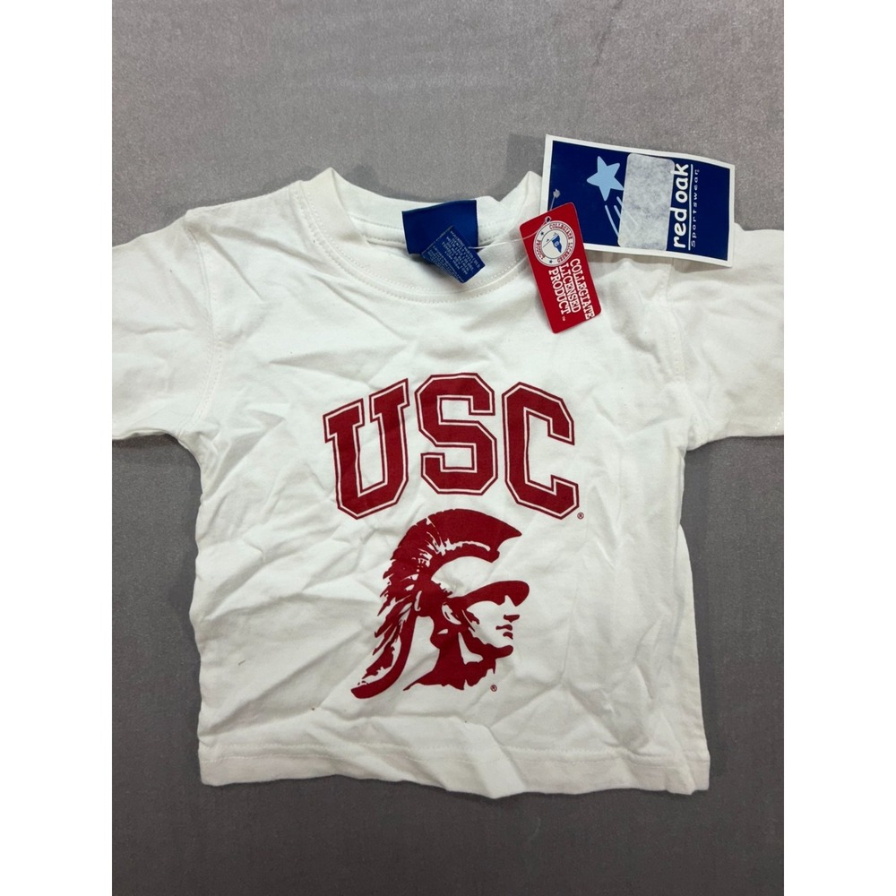 New Red Oak NCAA University of Southern California Toddler Shirt Kids 12 Months